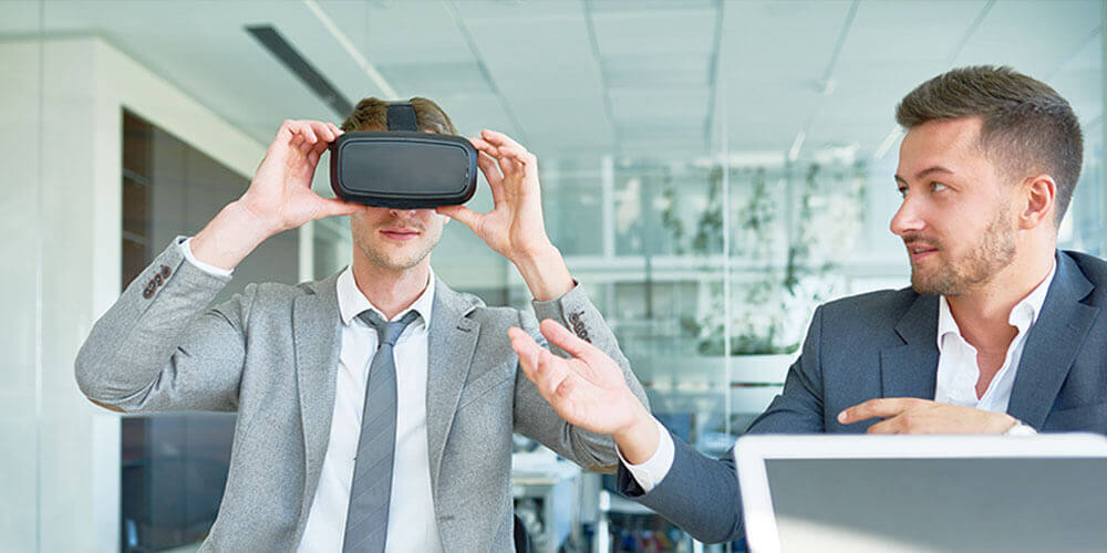 Vertriebsgespräch mit Virtual Reality